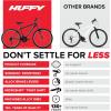 image:imageHuffy Stone Mountain Bike for Men and Women 202426 6Speed 20 or 21Speed Front or Dual Suspension Varies Multiple Colors Adjustable Saddle Shimano Equipped AllTerrain TiresMatte Black