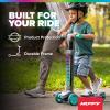 image:imageHuffy Toddler 3Wheel Scooter for Kids Multiple Colors amp Licensed Character Graphics Ages 3 Durable Steel Frame Wide NonSlip Deck Stable LeantoSteer Design LightUp Options GirlsBoysElectroLight  Teal