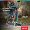 image:imageHuffy Toddler 3Wheel Scooter for Kids Multiple Colors amp Licensed Character Graphics Ages 3 Durable Steel Frame Wide NonSlip Deck Stable LeantoSteer Design LightUp Options GirlsBoysElectroLight  Teal