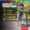 image:imageHuffy Toddler 3Wheel Scooter for Kids Multiple Colors amp Licensed Character Graphics Ages 3 Durable Steel Frame Wide NonSlip Deck Stable LeantoSteer Design LightUp Options GirlsBoysElectroLight  Teal