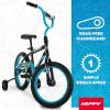 image:imageHuffy Upshot 121620 Inch Boys Bike for Kids Multiple Color Options Available Removable Training Wheels BMX Design Designed for Growth Durable Construction EZ Build AssemblyBlack