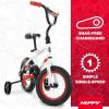 image:imageHuffy Upshot 121620 Inch Boys Bike for Kids Multiple Color Options Available Removable Training Wheels BMX Design Designed for Growth Durable Construction EZ Build AssemblyWhite