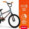 image:imageHuffy Upshot 121620 Inch Boys Bike for Kids Multiple Color Options Available Removable Training Wheels BMX Design Designed for Growth Durable Construction EZ Build AssemblyGray
