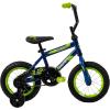 image:imageHuffy Upshot 121620 Inch Boys Bike for Kids Multiple Color Options Available Removable Training Wheels BMX Design Designed for Growth Durable Construction EZ Build AssemblyBlue