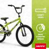 image:imageHuffy Upshot 121620 Inch Boys Bike for Kids Multiple Color Options Available Removable Training Wheels BMX Design Designed for Growth Durable Construction EZ Build AssemblyLime Green