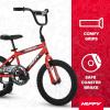 image:imageHuffy Upshot 121620 Inch Boys Bike for Kids Multiple Color Options Available Removable Training Wheels BMX Design Designed for Growth Durable Construction EZ Build AssemblyRed