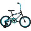 image:imageHuffy Upshot 121620 Inch Boys Bike for Kids Multiple Color Options Available Removable Training Wheels BMX Design Designed for Growth Durable Construction EZ Build AssemblyBlack