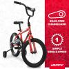 image:imageHuffy Upshot 121620 Inch Boys Bike for Kids Multiple Color Options Available Removable Training Wheels BMX Design Designed for Growth Durable Construction EZ Build AssemblyRed