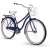 image:imageHuffy Cruiser Bike Fairmont or Woodhaven Model 202426 Inch Sizes Perfect for Casual Rides Ergonomic Design Rear Rack and Basket on Woodhaven Model Simple Coaster Brakes Multiple Color OptionsWoodhvaen  Midnight Purple