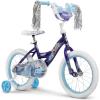 image:imageHuffy Disney Girls Bikes 1216 Inch Sizes Ages 3 Years Old Disney Princess Minnie Mouse Frozen Bicycles Characters Removable Training Wheels Streamers Easy Assembly Durable SafeIndigo Purple  Frozen