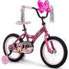 image:imageHuffy Disney Girls Bikes 1216 Inch Sizes Ages 3 Years Old Disney Princess Minnie Mouse Frozen Bicycles Characters Removable Training Wheels Streamers Easy Assembly Durable SafeGloss Rose  Minnie Mouse
