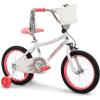 image:imageHuffy Kids 1216 Inch Bikes Multiple Color Options Available Ideal for Ages 3 Years Old EZ Build Assembly Removable Training Wheels Chain Guard for Safety Fun and Playful DesignsWhite