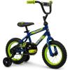 image:imageHuffy Upshot 121620 Inch Boys Bike for Kids Multiple Color Options Available Removable Training Wheels BMX Design Designed for Growth Durable Construction EZ Build AssemblyBlue