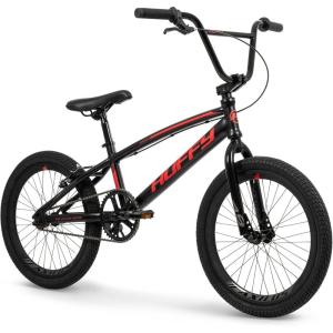image:imageHuffy 20 Inch BMX Bike for Kids Race amp Freestyle Styles Lightweight Steel Frame Single Speed Drivetrain 20 Wheels Beginner BMX Bike for Street Riding or BMX Track KidsTeensBlack Axilus