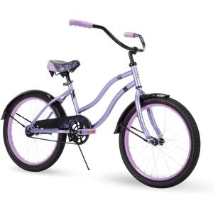 image:imageHuffy Cruiser Bike Fairmont or Woodhaven Model 202426 Inch Sizes Perfect for Casual Rides Ergonomic Design Rear Rack and Basket on Woodhaven Model Simple Coaster Brakes Multiple Color OptionsFairmont  Metallic Lavender