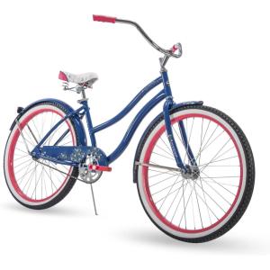 image:imageHuffy Cruiser Bike Fairmont or Woodhaven Model 202426 Inch Sizes Perfect for Casual Rides Ergonomic Design Rear Rack and Basket on Woodhaven Model Simple Coaster Brakes Multiple Color OptionsFairmont  Gloss Sky Blue