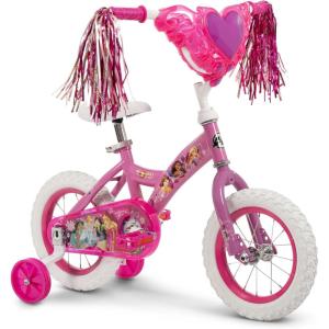 image:imageHuffy Disney Girls Bikes 1216 Inch Sizes Ages 3 Years Old Disney Princess Minnie Mouse Frozen Bicycles Characters Removable Training Wheels Streamers Easy Assembly Durable SafePink  Disney Princess