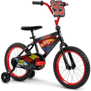image:imageHuffy Disney and Marvel 1216 Inch Boys Bike for Kids Multiple Color Options and Designs Available Ideal for Ages 3 Years Old Removable Training Wheels Adjustable Seat Simple Coaster BrakeRedBlack  Lightning McQueen