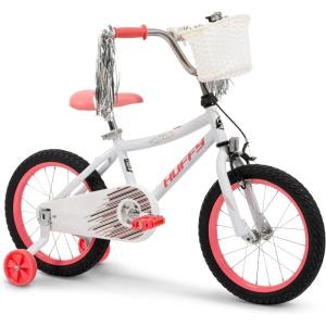 image:imageHuffy Kids 1216 Inch Bikes Multiple Color Options Available Ideal for Ages 3 Years Old EZ Build Assembly Removable Training Wheels Chain Guard for Safety Fun and Playful DesignsWhite