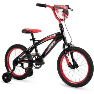 image:imageHuffy Kids 1216 Inch Bikes Multiple Color Options Available Ideal for Ages 3 Years Old EZ Build Assembly Removable Training Wheels Chain Guard for Safety Fun and Playful DesignsGloss Black