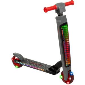 image:imageHuffy Light Up Inline Scooter for Kids 2 Wheel Kick Scooter with LED Lights and Rear Brake Foldable Adjustable Handlebar on Select Models Durable Frame Licensed Character GraphicsRed ElectroLight