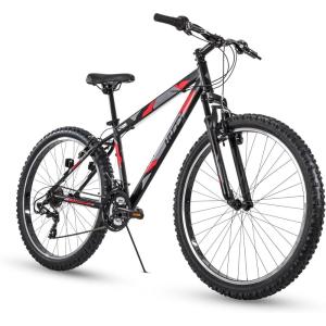 image:imageHuffy Mountain Bikes for Men 26275 Inch Sizes Multiple Speeds Suspension Available Fat Tire Option Sleek Graphics Disc Brakes Available Adjustable Comfort Saddle Durable Multiple ColorsMatte Black