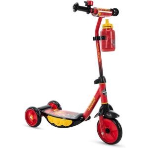 image:imageHuffy Toddler 3Wheel Scooter for Kids Multiple Colors amp Licensed Character Graphics Ages 3 Durable Steel Frame Wide NonSlip Deck Stable LeantoSteer Design LightUp Options GirlsBoysCars  Red