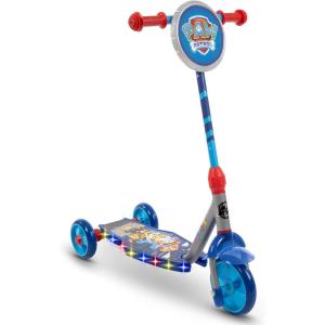 image:imageHuffy Toddler 3Wheel Scooter for Kids Multiple Colors amp Licensed Character Graphics Ages 3 Durable Steel Frame Wide NonSlip Deck Stable LeantoSteer Design LightUp Options GirlsBoysPaw Patrol  Blue