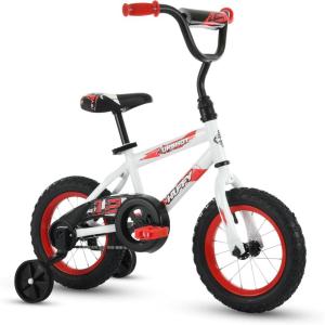 image:imageHuffy Upshot 121620 Inch Boys Bike for Kids Multiple Color Options Available Removable Training Wheels BMX Design Designed for Growth Durable Construction EZ Build AssemblyWhite