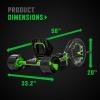image:imageHuffy Green Machine Vortex 12V Battery Powered Ride On Ideal for Ages 8 Easy to Operate Adjustable Frame Endless Fun Balanced Spins and Wheelies 8 MPH Max Weight 150 Pounds20 Green Machine