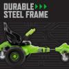 image:imageHuffy Green Machine Vortex 12V Battery Powered Ride On Ideal for Ages 8 Easy to Operate Adjustable Frame Endless Fun Balanced Spins and Wheelies 8 MPH Max Weight 150 Pounds12v Green Machine