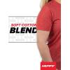 image:imageHuffy Retro Logo TShirt  Red Graphic Tee for Adults 6040 CottonPoly Blend Front Screenprint TearAway Tag Unisex FitRed