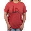 image:imageHuffy Retro Logo TShirt  Red Graphic Tee for Adults 6040 CottonPoly Blend Front Screenprint TearAway Tag Unisex FitRed