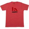 image:imageHuffy Retro Logo TShirt  Red Graphic Tee for Adults 6040 CottonPoly Blend Front Screenprint TearAway Tag Unisex FitRed