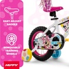 image:imageHuffy Disney Minnie Mouse Kids Bike 12 Inch Wheels Single Speed Coaster Brake Training Wheels Minnie Light Up Plaque Streamers Girls Bike for Beginner Riders