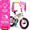 image:imageHuffy Disney Minnie Mouse Kids Bike 12 Inch Wheels Single Speed Coaster Brake Training Wheels Minnie Light Up Plaque Streamers Girls Bike for Beginner Riders