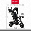 image:imageHuffy Malm Luxe 4in1 Canopy Trike with Push Handle Cup Holder amp Rear Storage RedBlack
