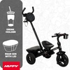 image:imageHuffy Malm Luxe 4in1 Canopy Trike with Push Handle Cup Holder amp Rear Storage RedBlack