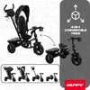 image:imageHuffy Malm Luxe 4in1 Canopy Trike with Push Handle Cup Holder amp Rear Storage RedBlack
