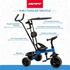 image:imageHuffy Malm Luxe 4in1 Canopy Trike with Push Handle Cup Holder amp Rear Storage RedBlue