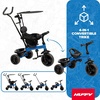 image:imageHuffy Malm Luxe 4in1 Canopy Trike with Push Handle Cup Holder amp Rear Storage RedBlue