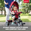 image:imageHuffy Malm Luxe 4in1 Canopy Trike with Push Handle Cup Holder amp Rear Storage RedRed