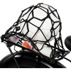 image:imageBuzz Cargo Net for eBike Front or Rear Rack 16 x 16 Stretchable Storage Net with Hooks Reflective Elastic Cargo Holder for Helmets Groceries and Gear Black
