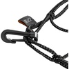 image:imageBuzz Cargo Net for eBike Front or Rear Rack 16 x 16 Stretchable Storage Net with Hooks Reflective Elastic Cargo Holder for Helmets Groceries and Gear Black