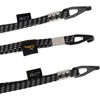 image:imageBuzz Elastic Cargo Straps for eBike Rack Set of 3 Adjustable TieDown Straps 18 20 24 Reflective Nylon Bike Rack Straps with Alloy Hooks for Gear Groceries and Camping Equipment