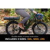 image:imageBuzz Elastic Cargo Straps for eBike Rack Set of 3 Adjustable TieDown Straps 18 20 24 Reflective Nylon Bike Rack Straps with Alloy Hooks for Gear Groceries and Camping Equipment
