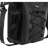 image:imageBuzz Rear Rack Pannier Bag for eBike Rack Waterproof Expandable Bike Cargo Bag with RollTop Closure Reflective Commuter Storage with Shoulder Strap for Gear and Groceries Black