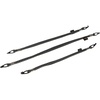 image:imageBuzz Elastic Cargo Straps for eBike Rack Set of 3 Adjustable TieDown Straps 18 20 24 Reflective Nylon Bike Rack Straps with Alloy Hooks for Gear Groceries and Camping Equipment