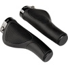 image:imageBuzz LockOn Bike Handlebar Grips for eBikes 130mm Comfort Rubber Grips with Dual Lock Rings Easy Install Handlebar Grips with End Plugs and Tool Included Black