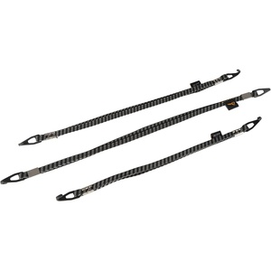 image:imageBuzz Elastic Cargo Straps for eBike Rack Set of 3 Adjustable TieDown Straps 18 20 24 Reflective Nylon Bike Rack Straps with Alloy Hooks for Gear Groceries and Camping Equipment